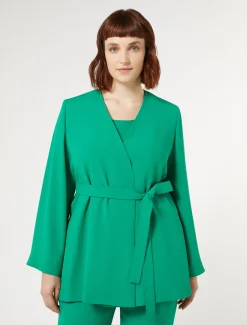 Marina Rinaldi Veste en crêpe envers satin VERTECLATANT New