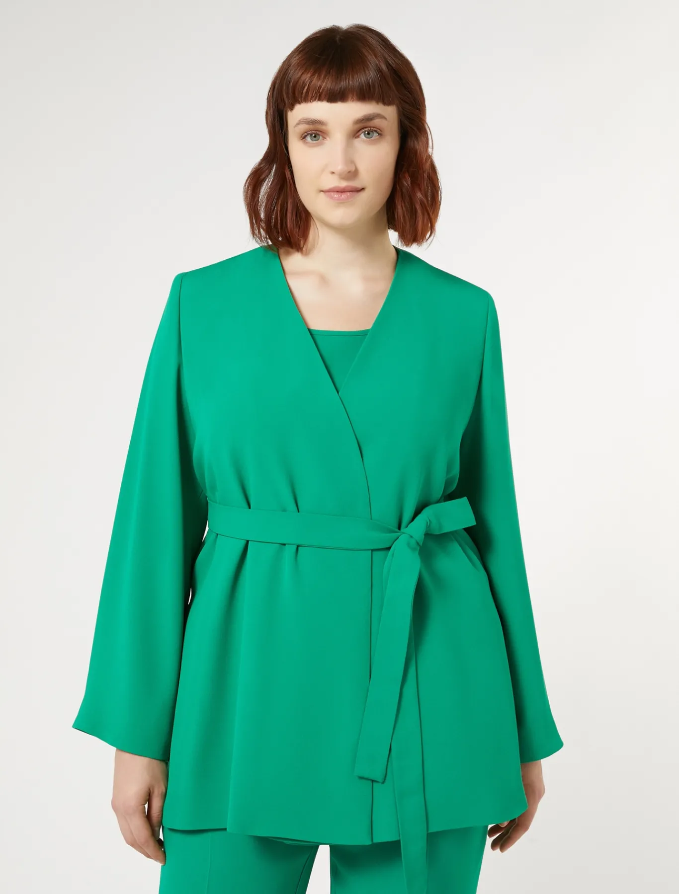 Marina Rinaldi Veste en crêpe envers satin VERTECLATANT New