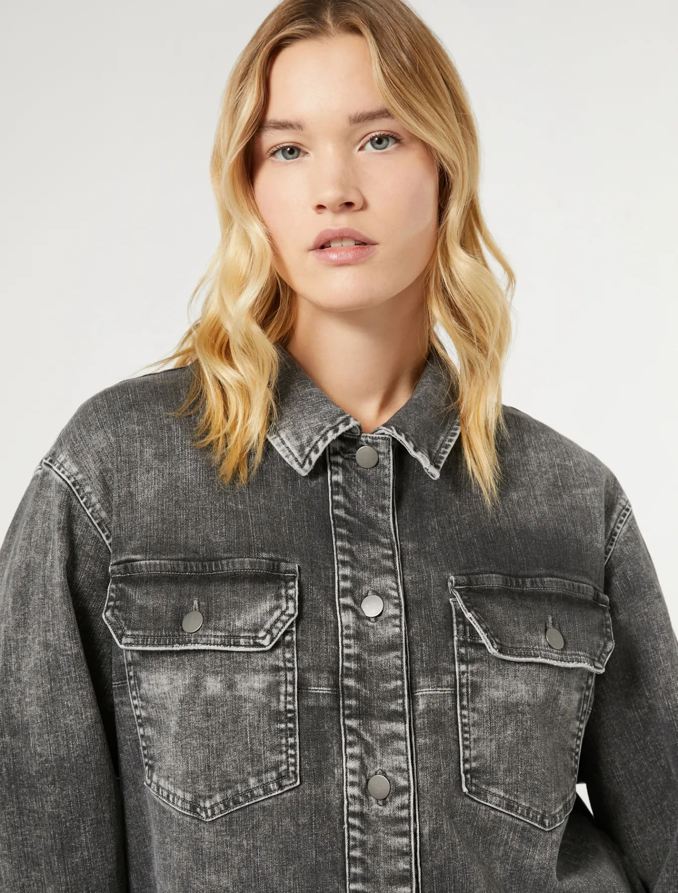 Marina Rinaldi Veste en denim de coton NOIR Best