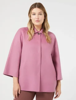 Marina Rinaldi Veste en double de laine et cachemire CYCLAMEN Best