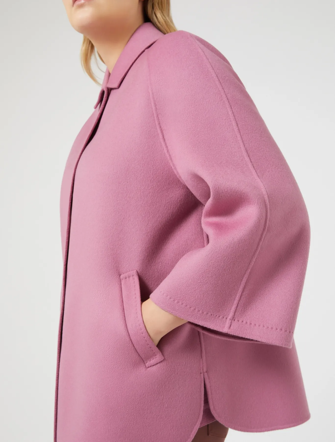 Marina Rinaldi Veste en double de laine et cachemire CYCLAMEN Best