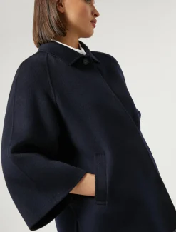 Marina Rinaldi Veste en double de laine et cachemire BLEUNUIT Outlet