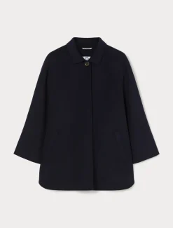 Marina Rinaldi Veste en double de laine et cachemire BLEUNUIT Outlet