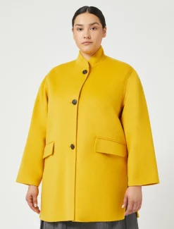 Marina Rinaldi Veste en double laine MOUTARDE Best