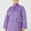 Marina Rinaldi Veste en double laine VIOLET Clearance