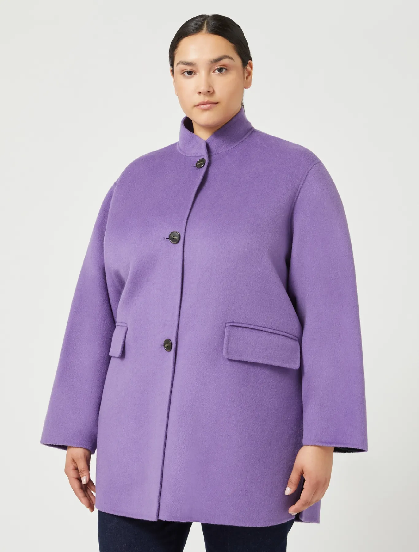 Marina Rinaldi Veste en double laine VIOLET Clearance