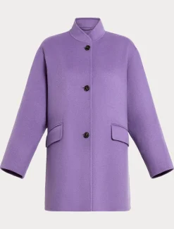 Marina Rinaldi Veste en double laine VIOLET Clearance