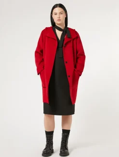 Marina Rinaldi Veste en double laine ROUGE New