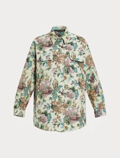 Marina Rinaldi Veste en jacquard à fleurs JAUNEPALE Fashion