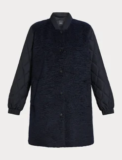 Marina Rinaldi Veste en jersey et toile déperlante BLEUMARINE New