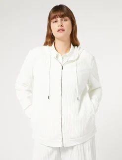 Marina Rinaldi Veste en jersey plissé BLANC Online