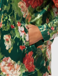 Marina Rinaldi Veste en jersey velours VERT Fashion