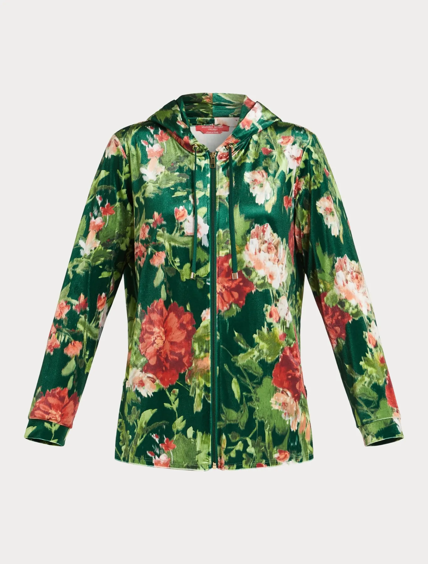 Marina Rinaldi Veste en jersey velours VERT Fashion