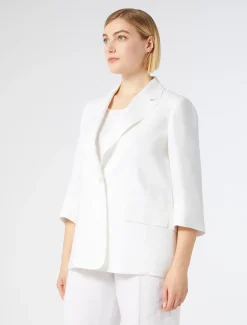 Marina Rinaldi Veste en lin BLANC Sale