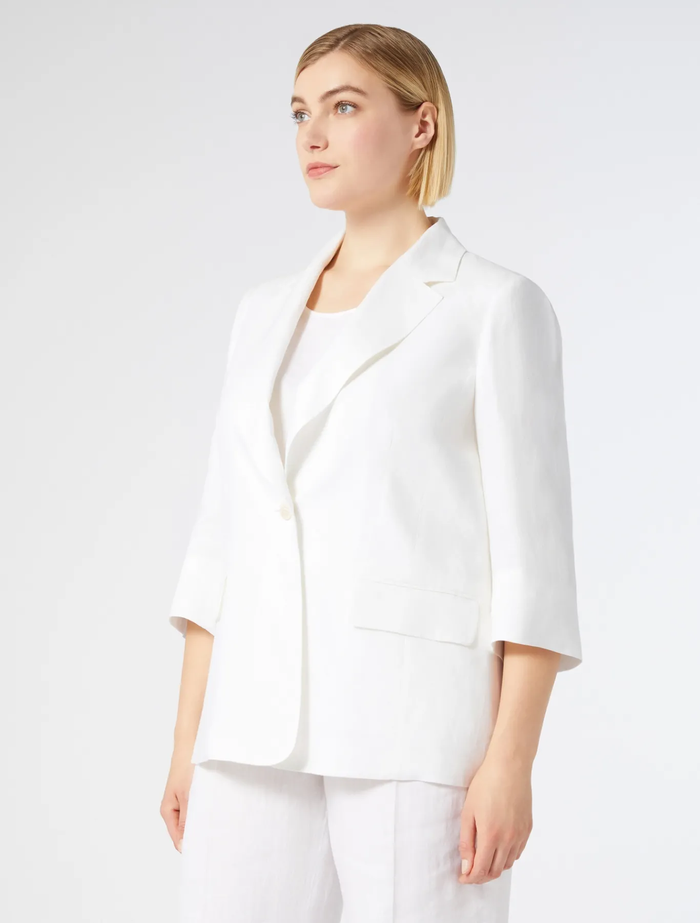 Marina Rinaldi Veste en lin BLANC Sale