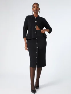 Marina Rinaldi Veste en maille NOIR Clearance