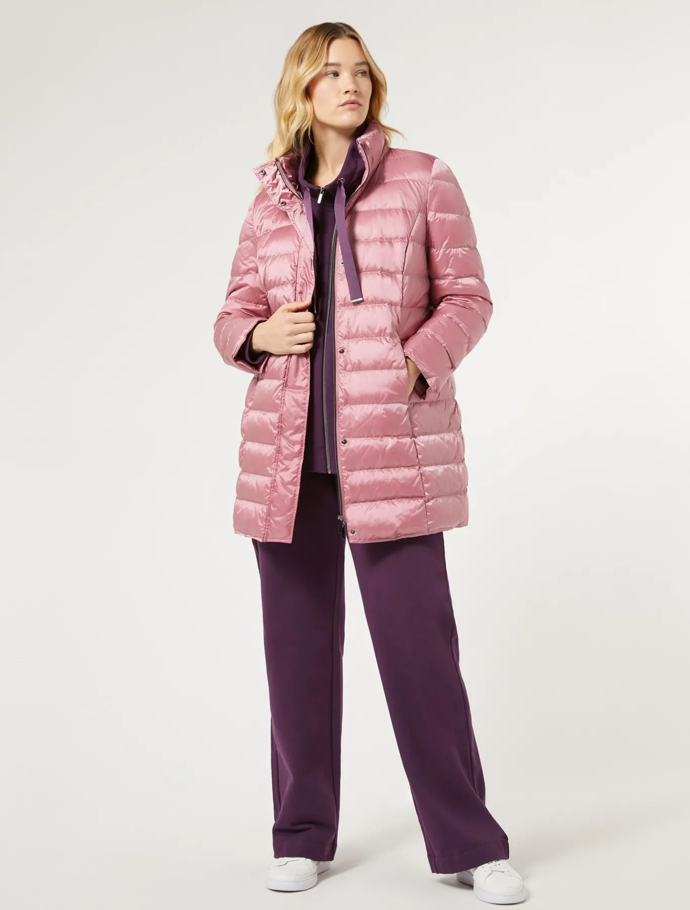 Marina Rinaldi Veste en molleton de coton VIOLET Discount