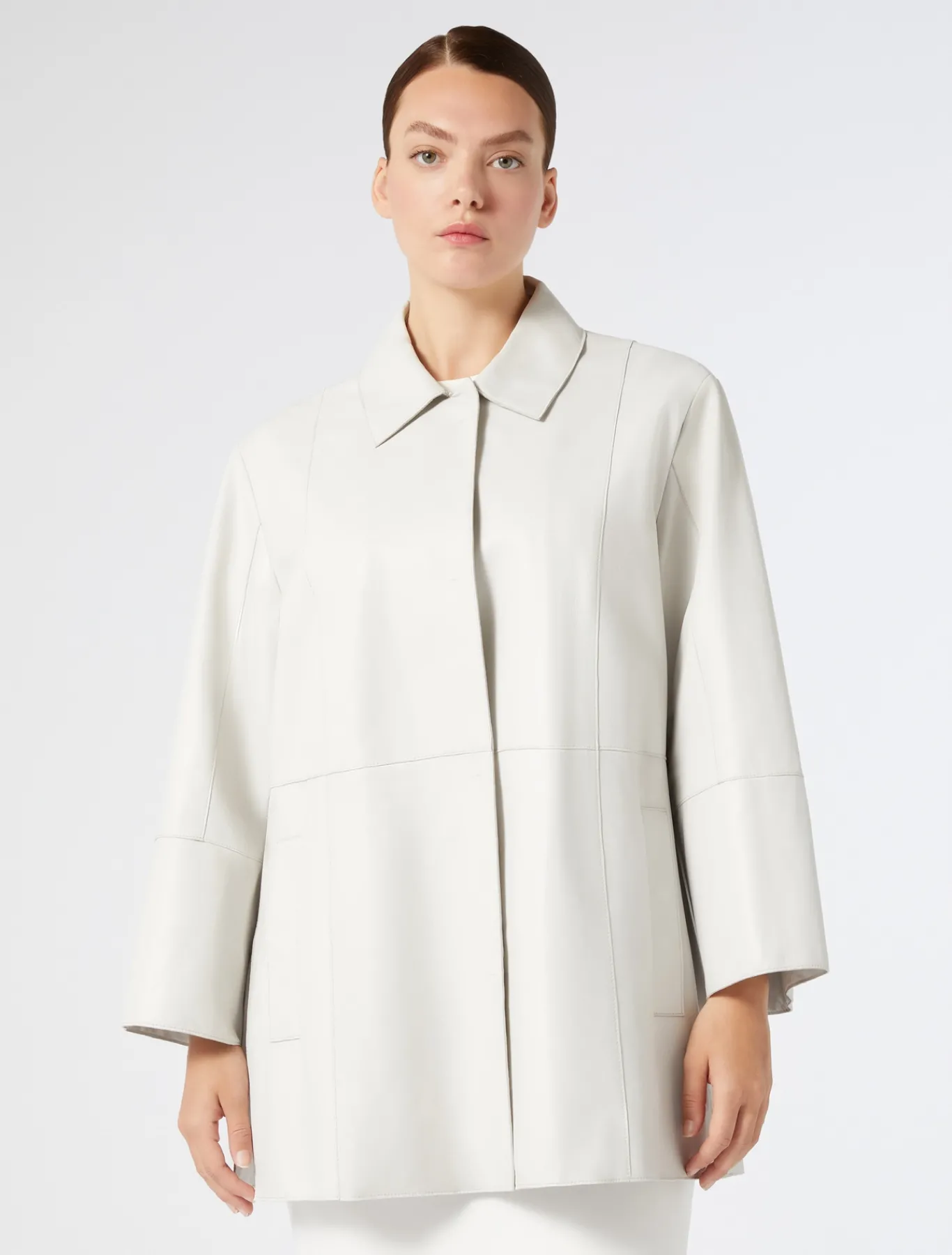 Marina Rinaldi Veste en nappa IVOIRE Discount
