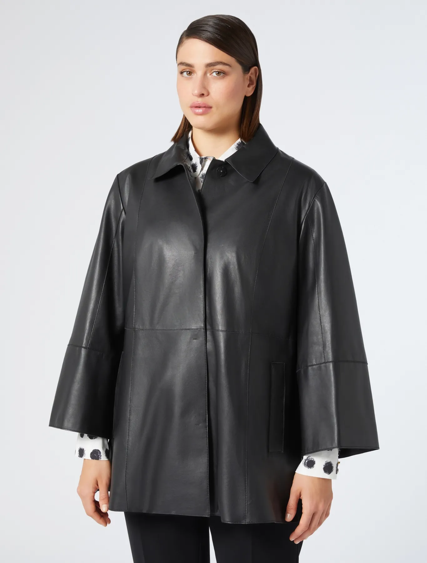 Marina Rinaldi Veste en nappa NOIR Clearance