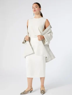 Marina Rinaldi Veste en nappa IVOIRE Discount