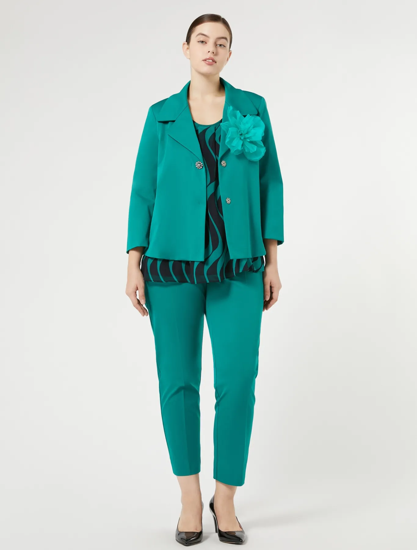 Marina Rinaldi Veste en ottoman VERT Online