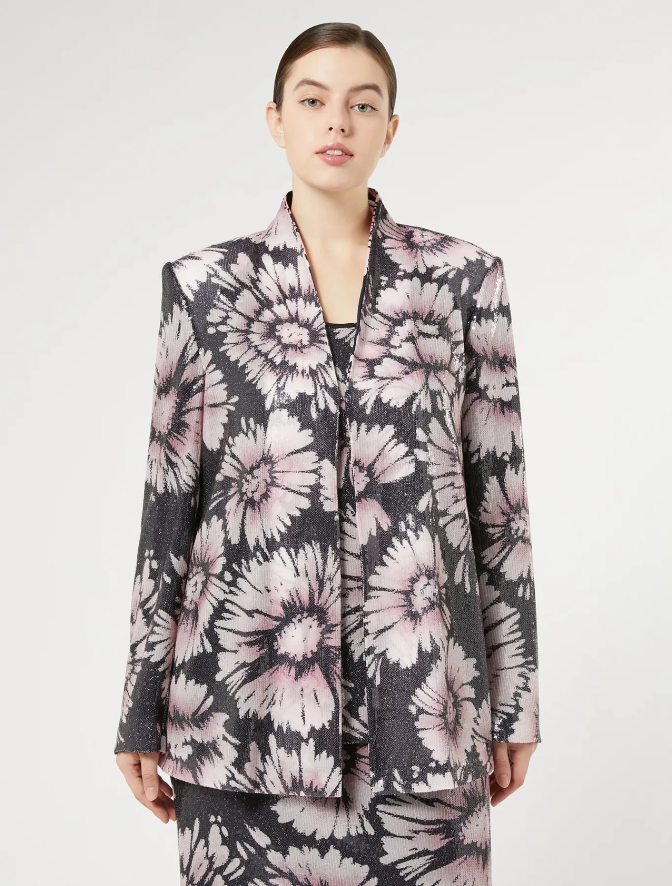 Marina Rinaldi Veste en paillettes et satin BLEUNUIT Hot