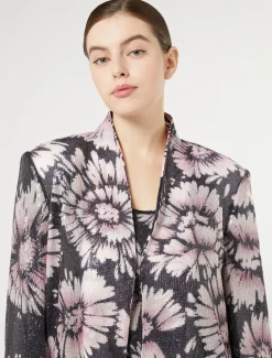 Marina Rinaldi Veste en paillettes et satin BLEUNUIT Hot
