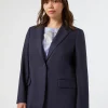 Marina Rinaldi Veste en sergé de viscose mélangée BLEU Online