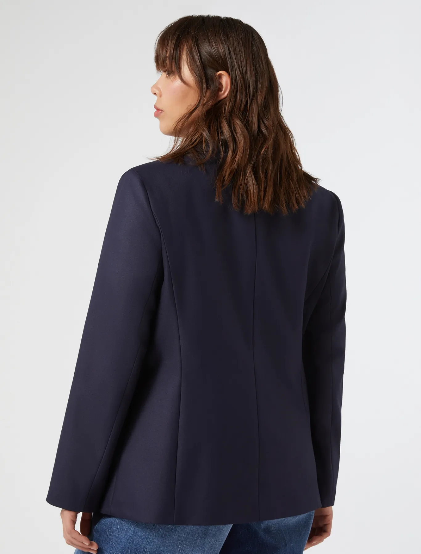 Marina Rinaldi Veste en sergé de viscose mélangée BLEU Online