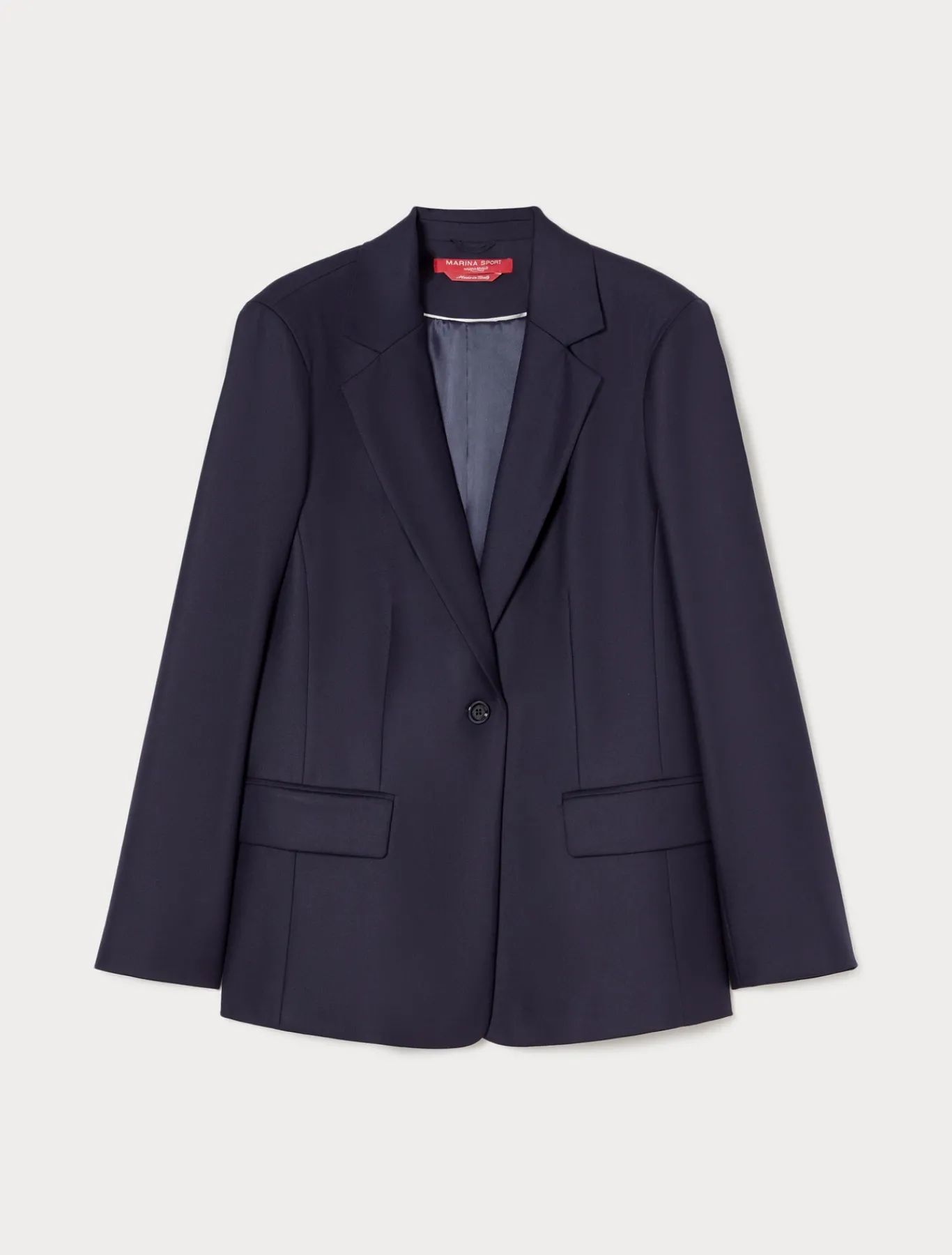 Marina Rinaldi Veste en sergé de viscose mélangée BLEU Online
