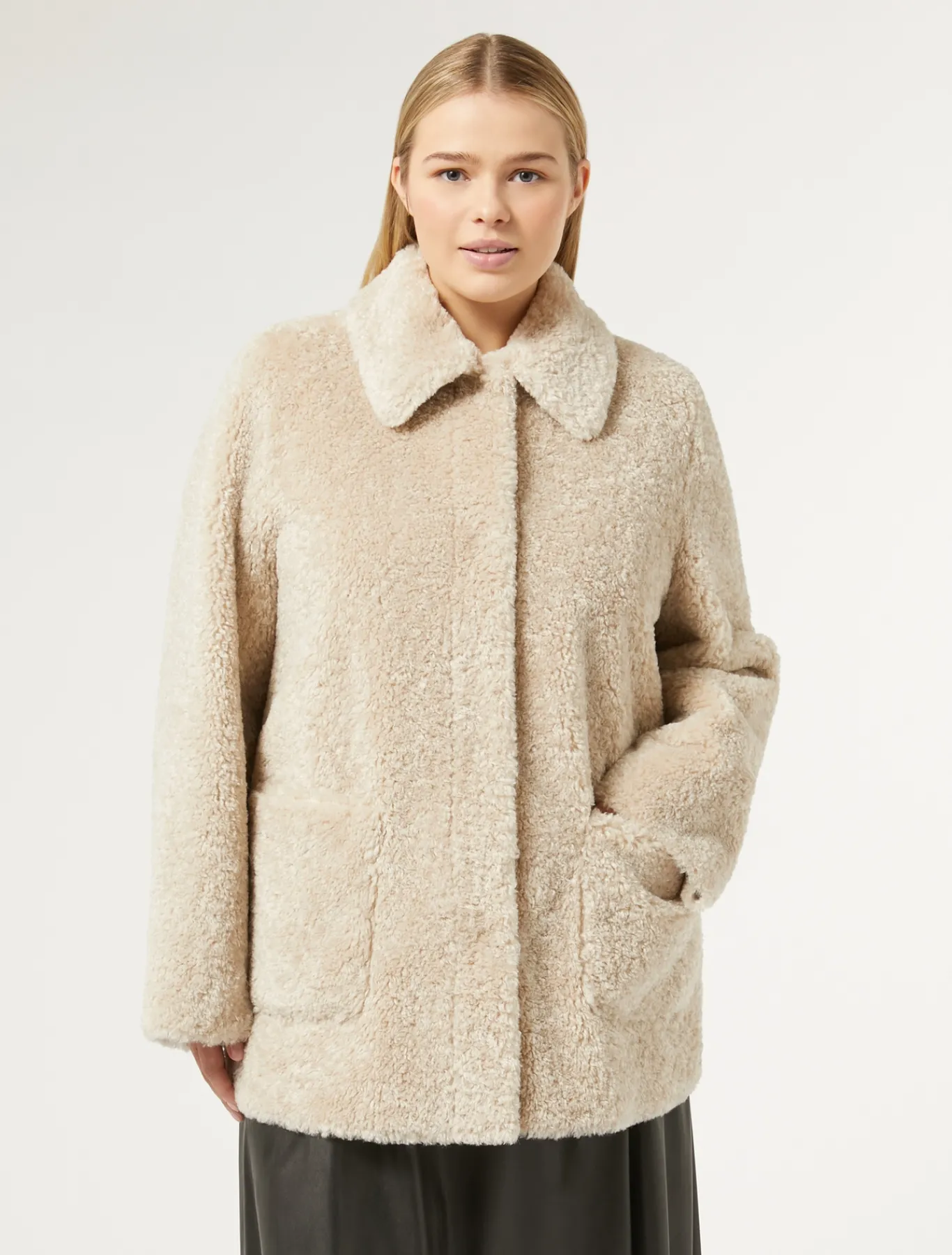 Marina Rinaldi Veste en tissu effet mouton GRISCLAIR New