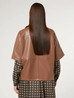 Marina Rinaldi Veste en tissu enduit BRONZE Online