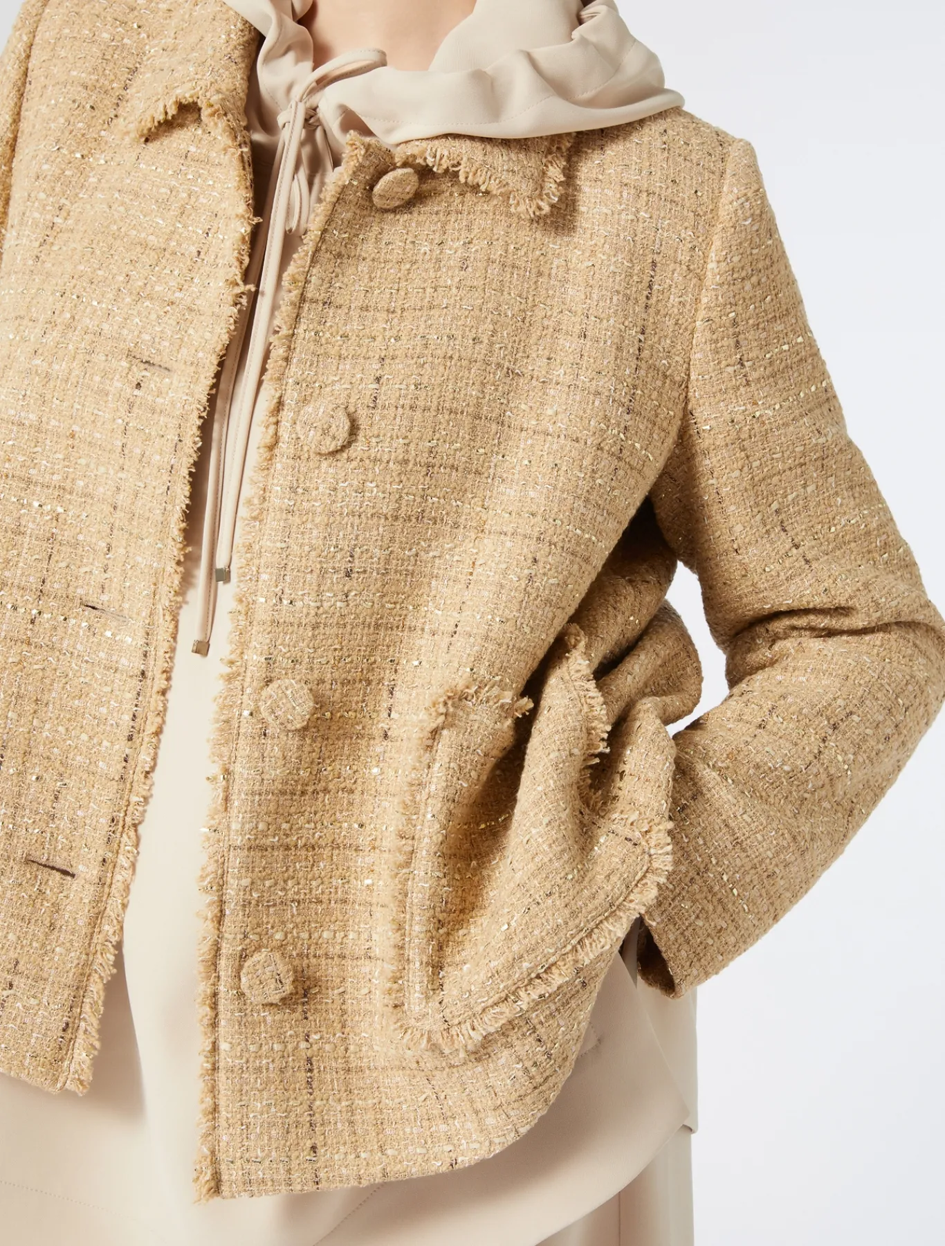 Marina Rinaldi Veste en tissu mouliné BEIGE Fashion