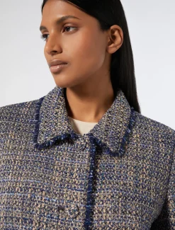 Marina Rinaldi Veste en tissu mouliné BLEUNUIT Hot