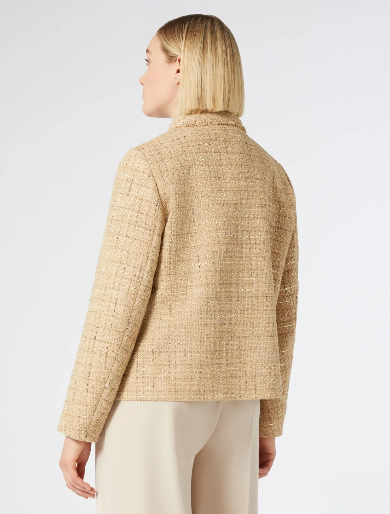 Marina Rinaldi Veste en tissu mouliné BEIGE Fashion