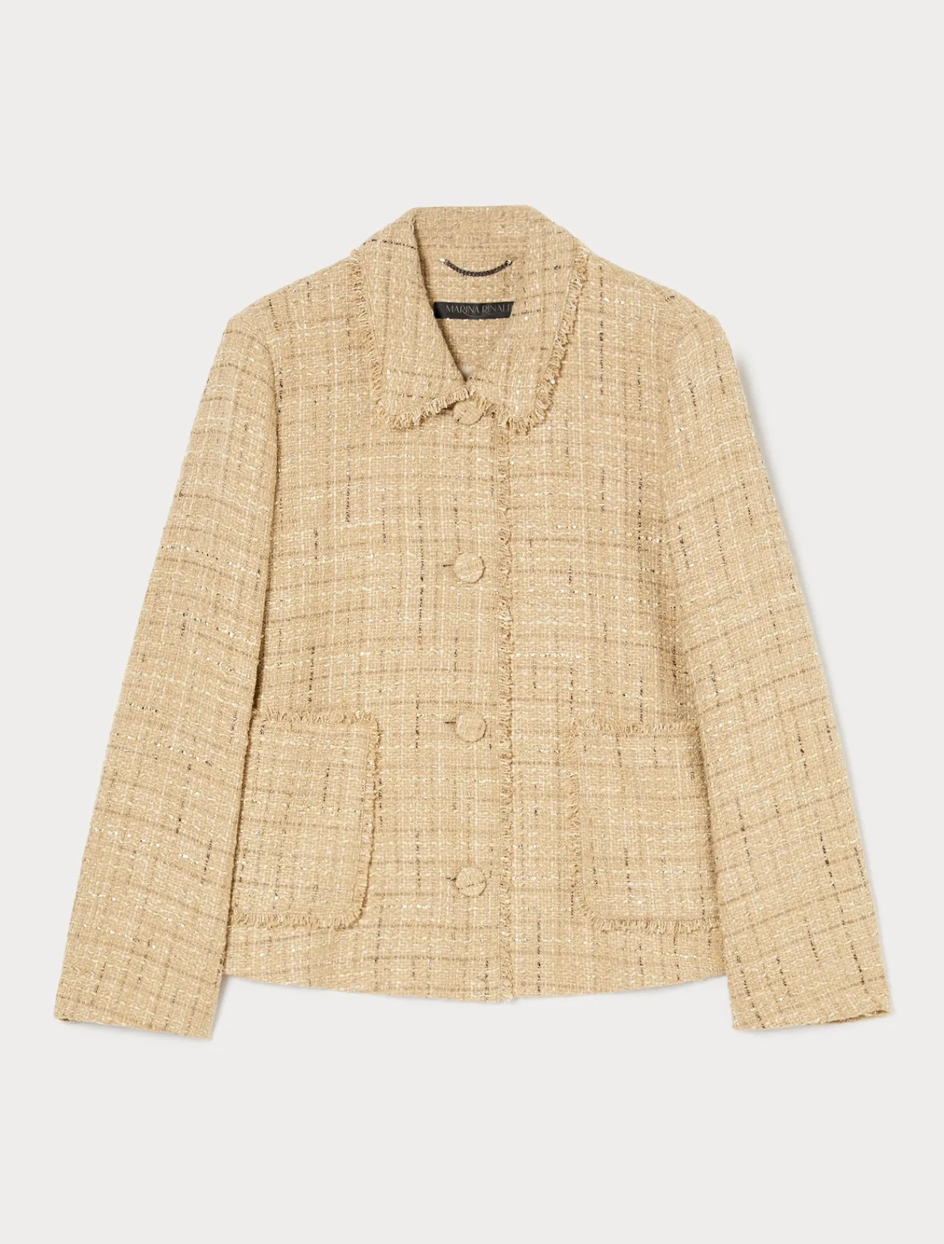 Marina Rinaldi Veste en tissu mouliné BEIGE Fashion
