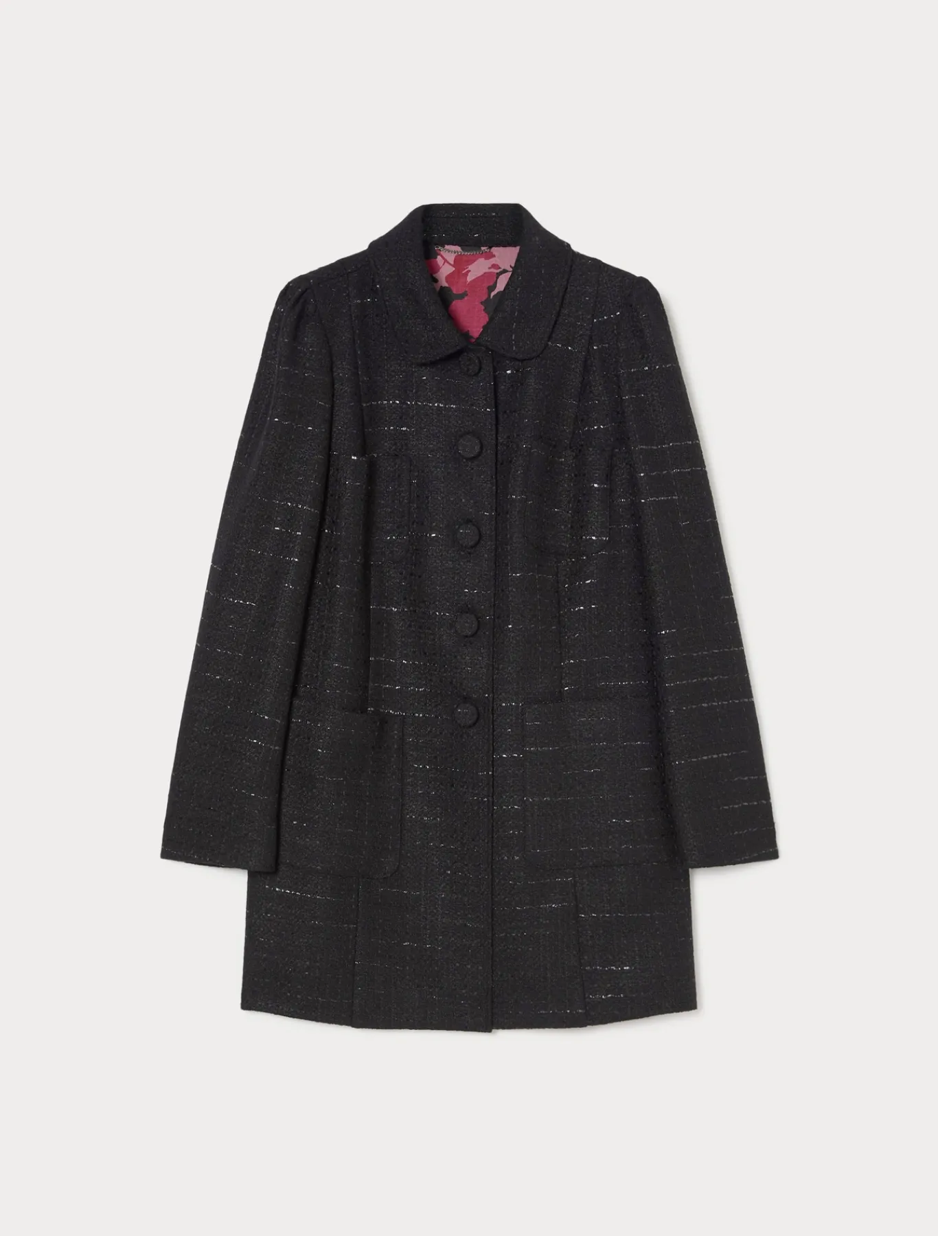 Marina Rinaldi Veste en tissu mouliné NOIR Best