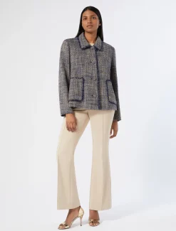 Marina Rinaldi Veste en tissu mouliné BLEUNUIT Hot