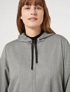 Marina Rinaldi Veste en tissu teint en fil NOIR Best
