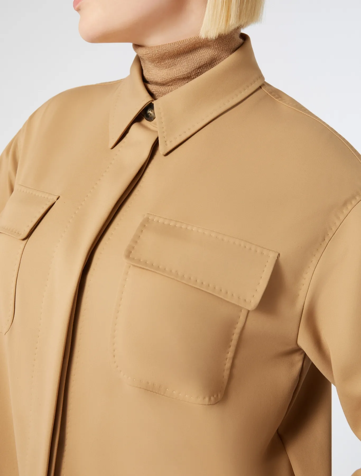 Marina Rinaldi Veste en toile de coton mélangé OR Best