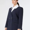 Marina Rinaldi Veste en toile de crêpe de laine BLEUNUIT Best