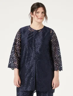 Marina Rinaldi Veste en tulle brodé BLEUMARINE Outlet