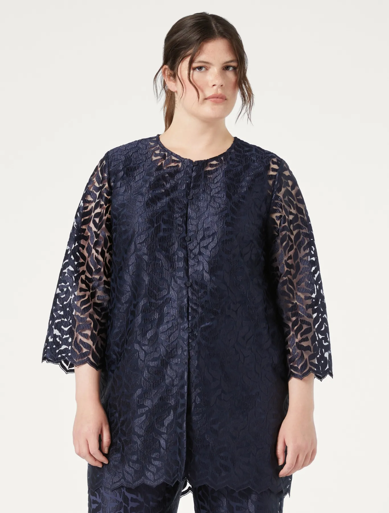 Marina Rinaldi Veste en tulle brodé BLEUMARINE Outlet