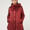 Marina Rinaldi Veste rembourrée en toile irisée ROUGE Best