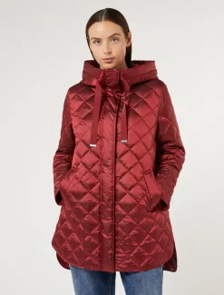 Marina Rinaldi Veste rembourrée en toile irisée ROUGE Best