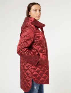 Marina Rinaldi Veste rembourrée en toile irisée ROUGE Best