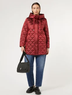 Marina Rinaldi Veste rembourrée en toile irisée ROUGE Best