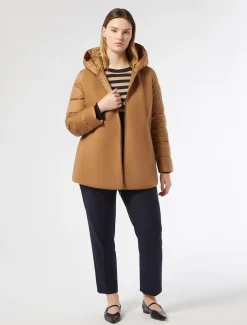 Marina Rinaldi Vêtement rembourré en jersey et toile de nylon déperlant NOISETTE Hot